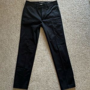 Banana Republic Black Traveler slim fit pants 30x30 slacks